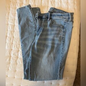 American Eagle Outfitters Women's Light Blue Skinny Jeans- Super Stretch